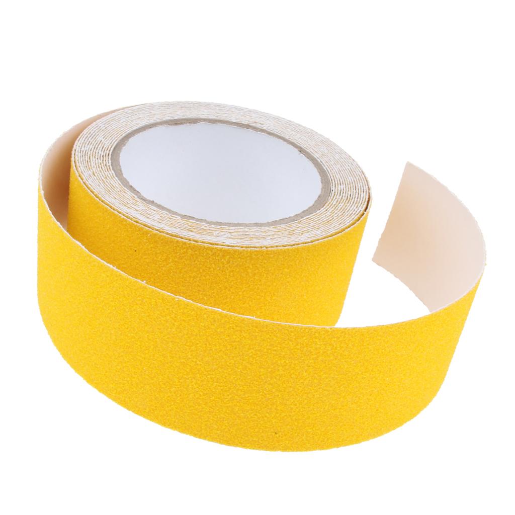 Abrasive Adhesive Tape Anti Slip Safety Tape Non Skid Stair Step Grip Boat Yellow