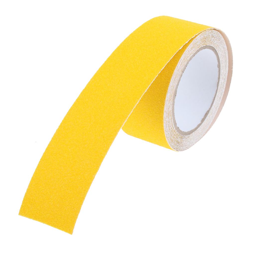 Abrasive Adhesive Tape Anti Slip Safety Tape Non Skid Stair Step Grip Boat Yellow