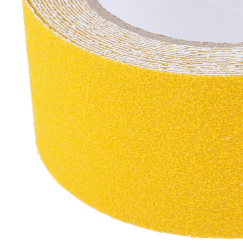 Abrasive Adhesive Tape Anti Slip Safety Tape Non Skid Stair Step Grip Boat Yellow