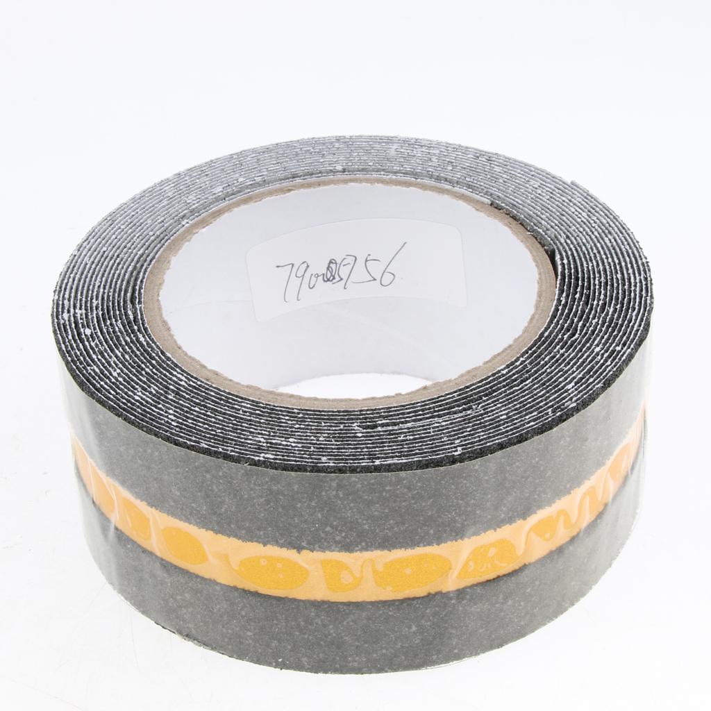 Abrasive Adhesive Tape Anti Slip Safety Tape Non Skid Stair Step Grip Boat Black with reflective