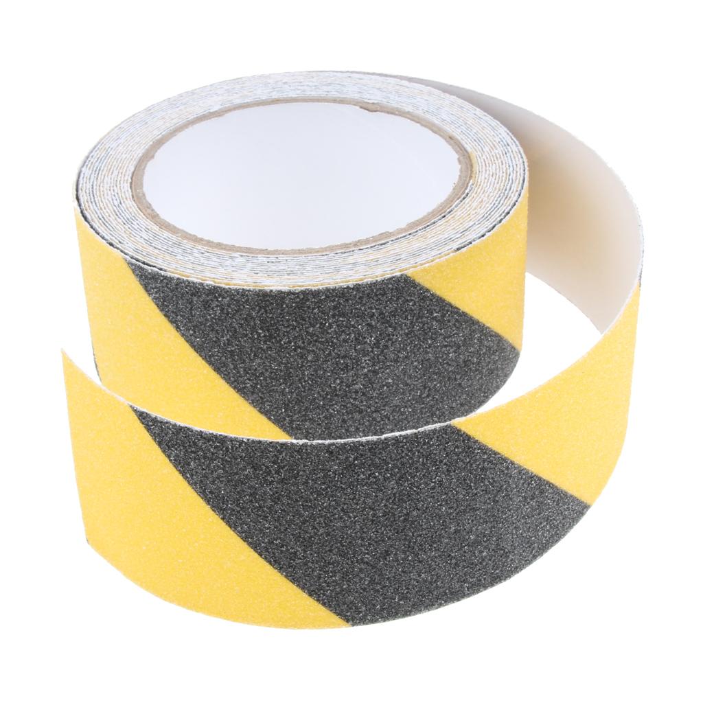 Abrasive Adhesive Tape Anti Slip Safety Tape Non Skid Stair Step Grip Boat Yellow and Black