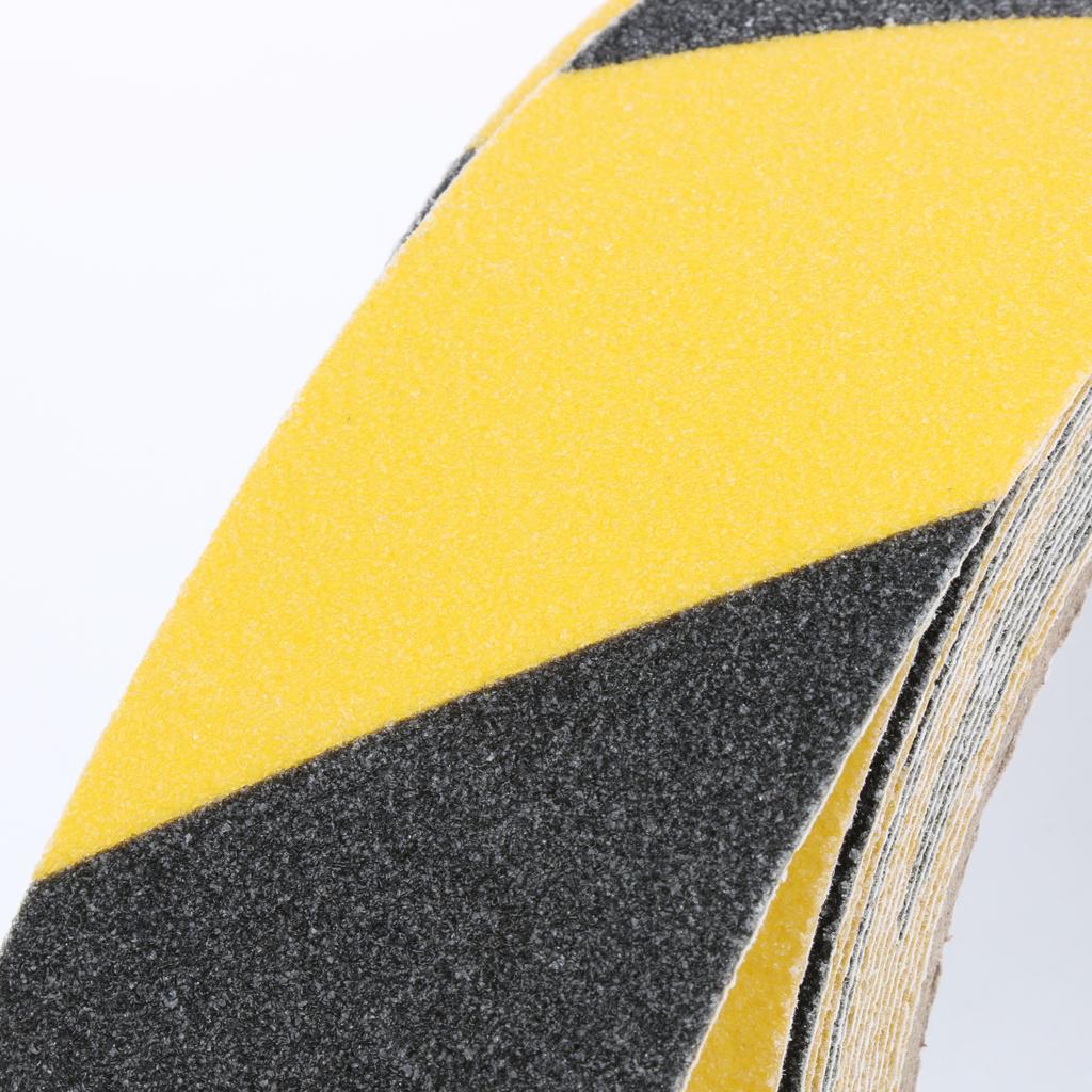 Abrasive Adhesive Tape Anti Slip Safety Tape Non Skid Stair Step Grip Boat Yellow and Black