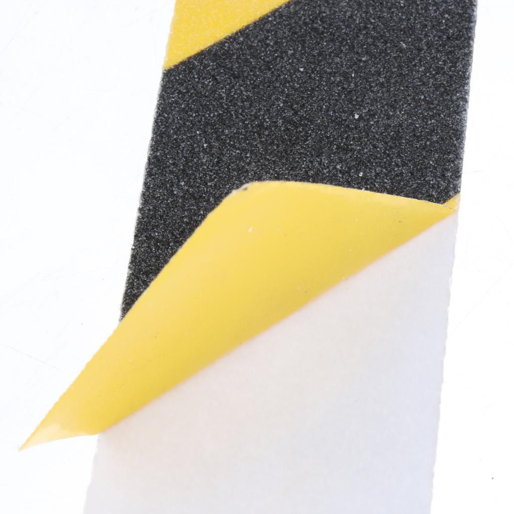 Abrasive Adhesive Tape Anti Slip Safety Tape Non Skid Stair Step Grip Boat Yellow and Black