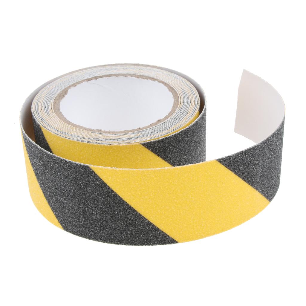 Abrasive Adhesive Tape Anti Slip Safety Tape Non Skid Stair Step Grip Boat Yellow and Black