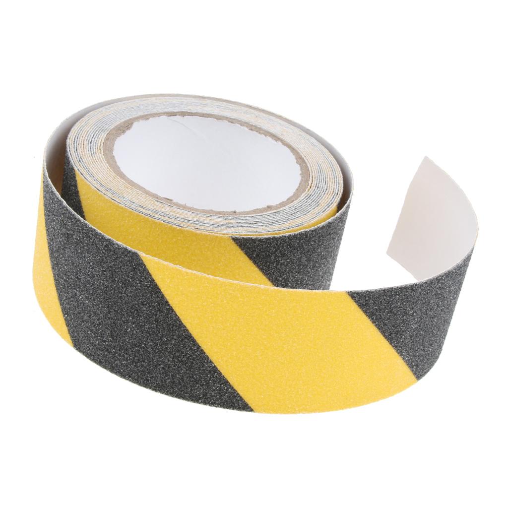 Abrasive Adhesive Tape Anti Slip Safety Tape Non Skid Stair Step Grip Boat Yellow and Black