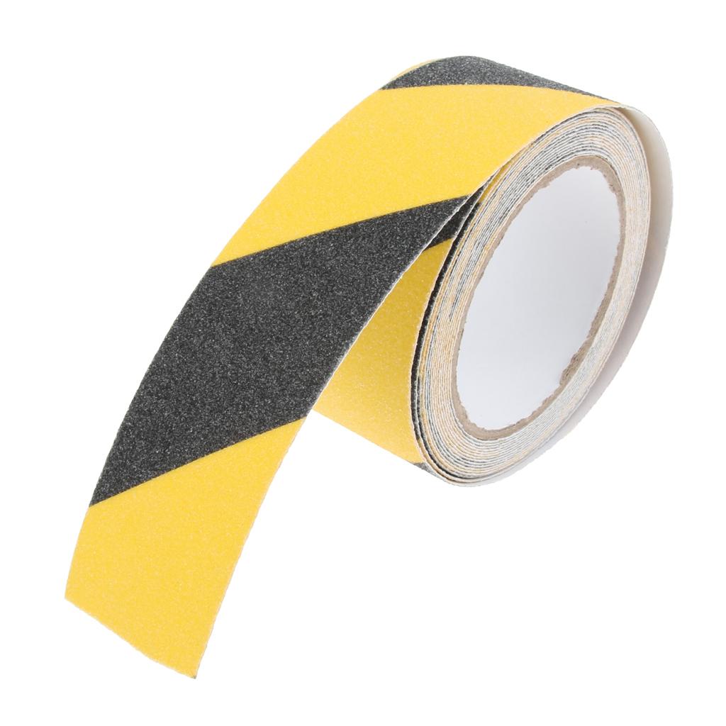 Abrasive Adhesive Tape Anti Slip Safety Tape Non Skid Stair Step Grip Boat Yellow and Black