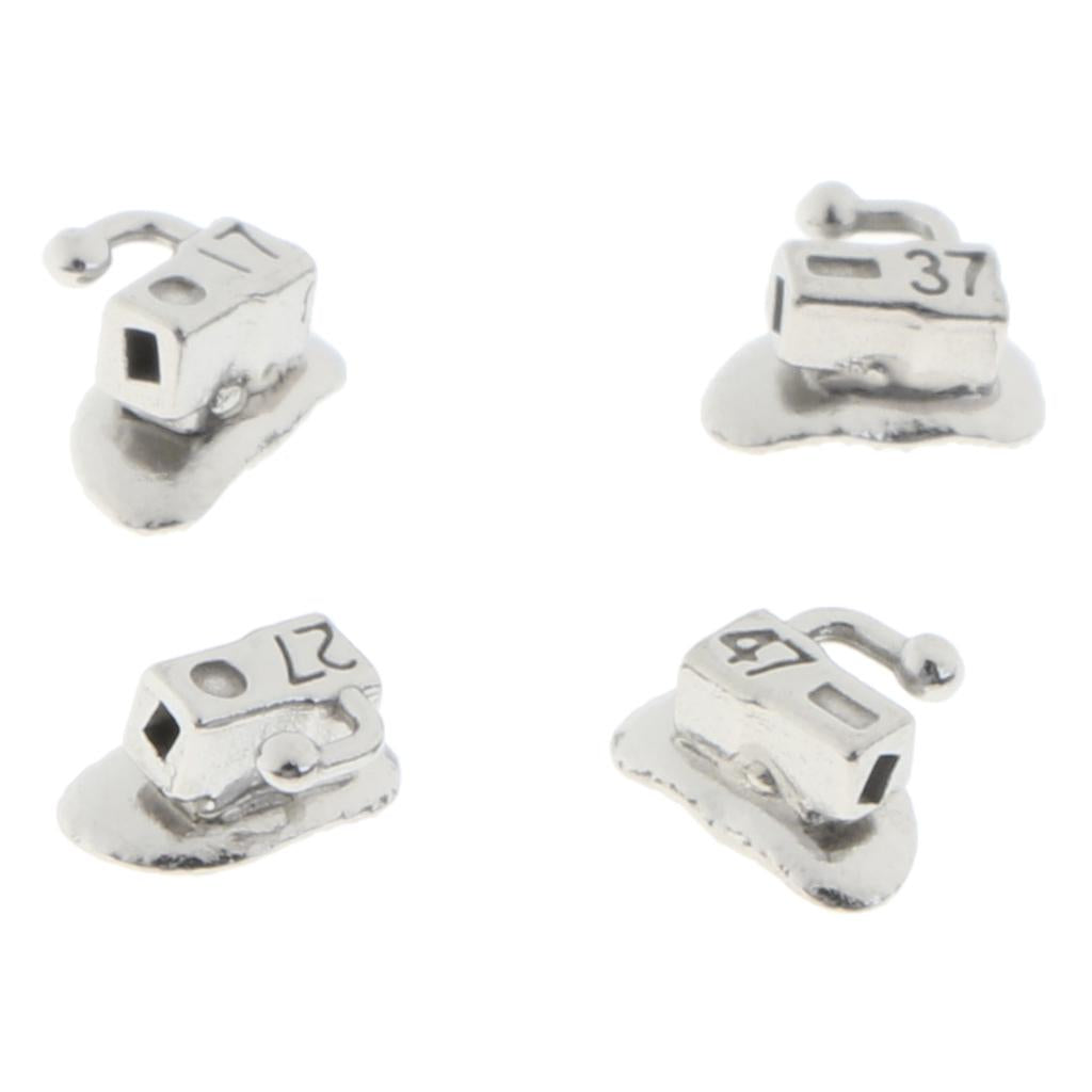40 Pieces Stainless Steel Roth Second Molar Buccal Tube Pack 17 27 37 47