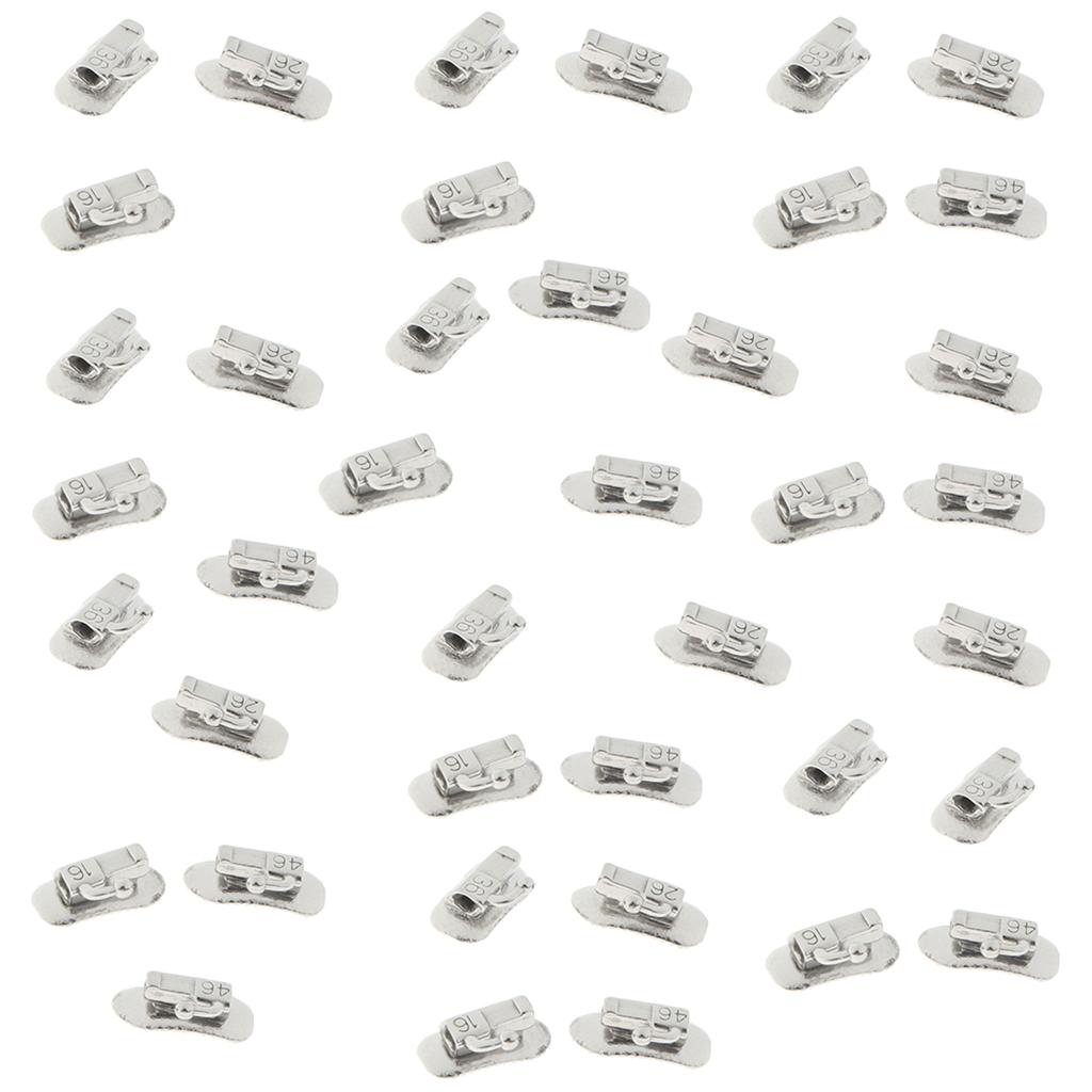 40 Pieces Stainless Steel MBT Type First Molar Buccal Tube Pack 16 26 36 46