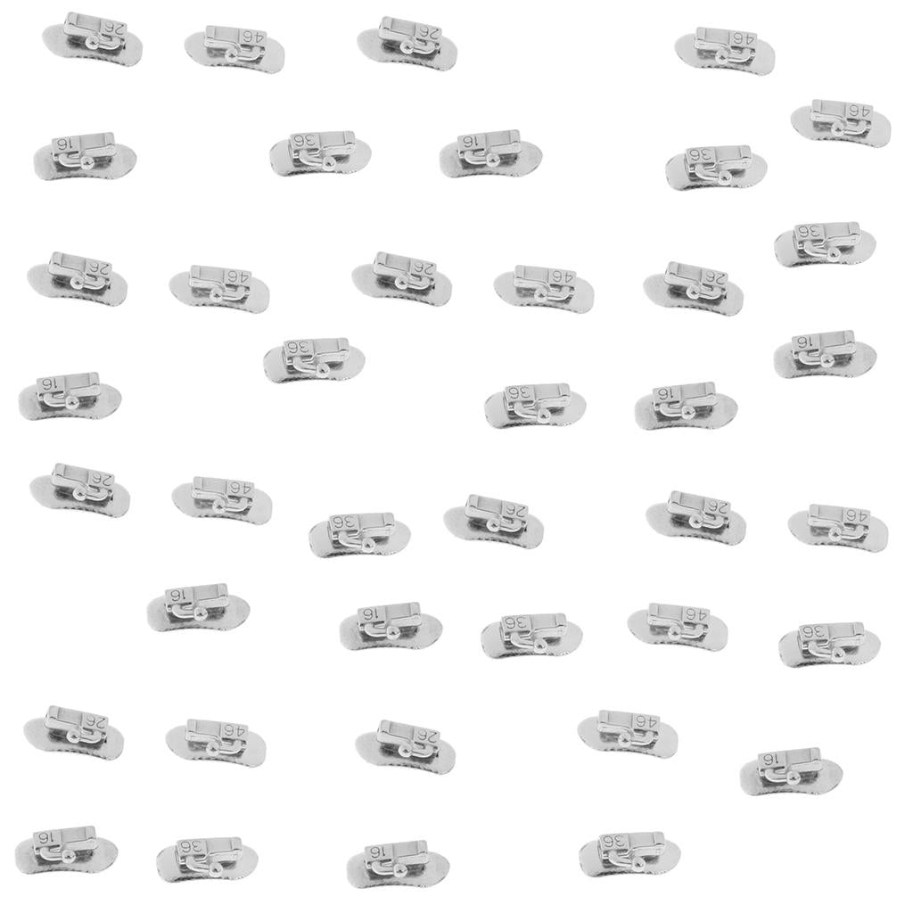 40 Pieces Stainless Steel Edgewise First Molar Buccal Tube Pack 16 26 36 46
