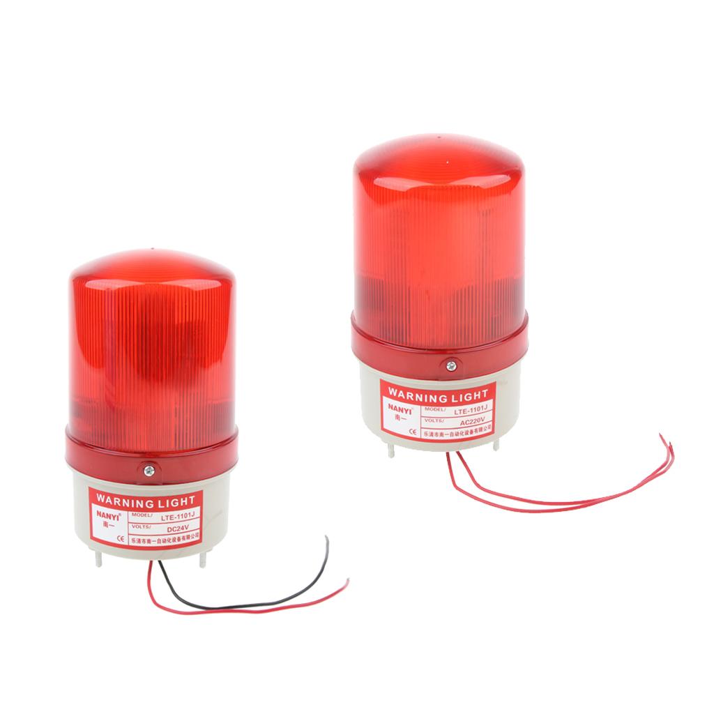 LED Warning Flashing Beacon Warning Light Car Strobe Light DC 24V Silent