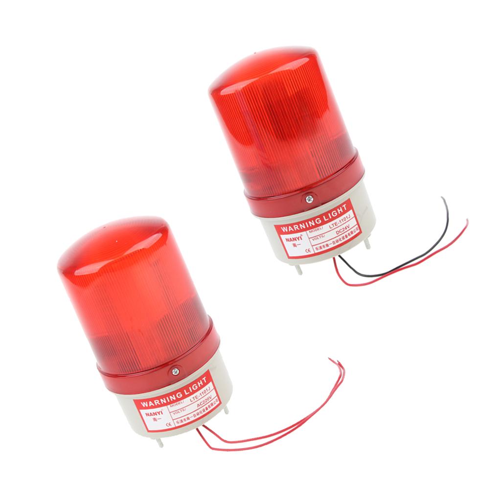 LED Warning Flashing Beacon Warning Light Car Strobe Light DC 24V Silent