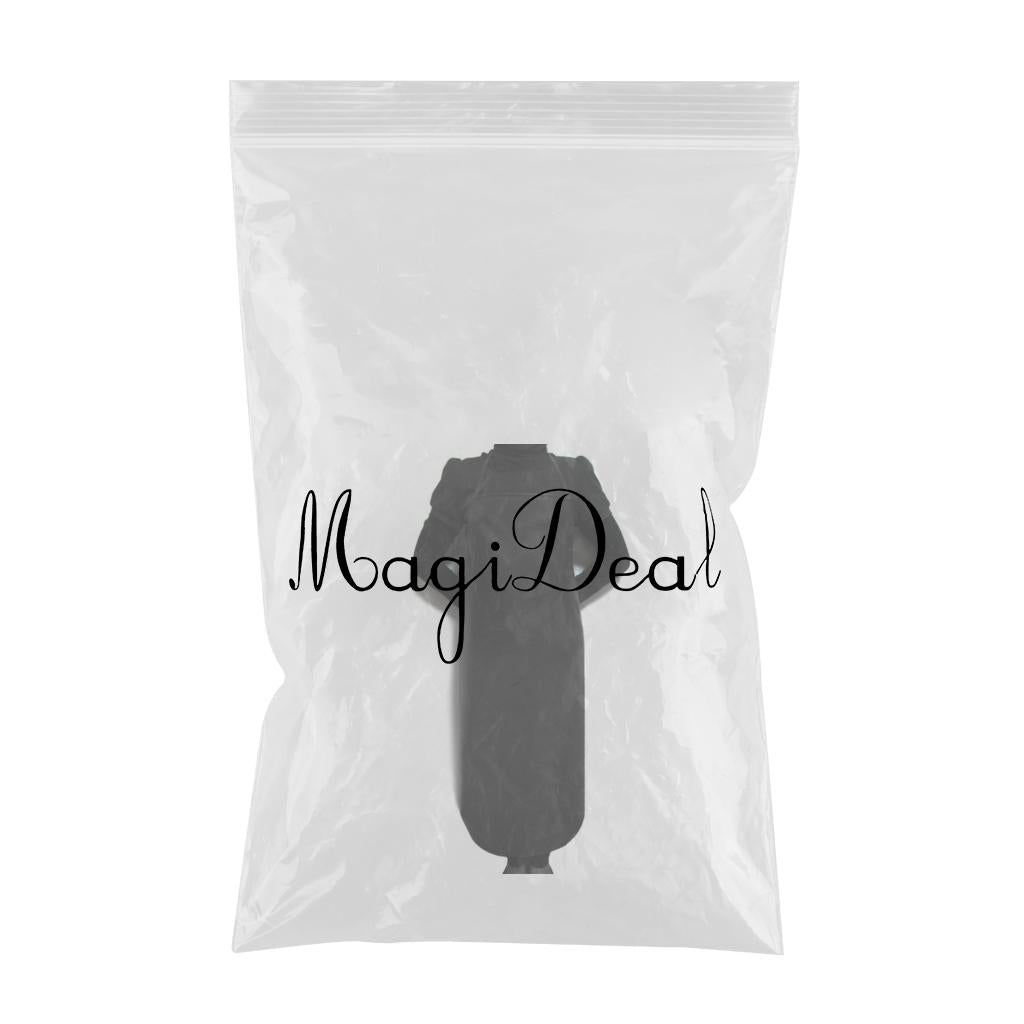 Waterproof PU Long Kitchen Apron Oilproof Anti Dirt Work Aprons Black