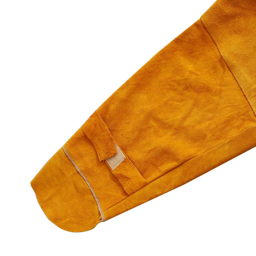 Cowhide Leather Welding Overalls for Men Heat-resistant Flame-resistnat L