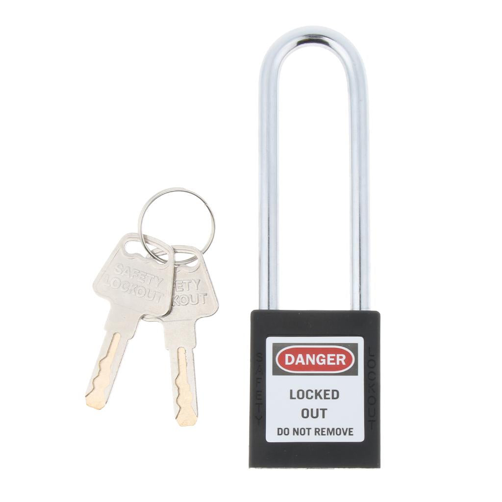 Safety Lockout Padlock Keyed Different PA and Stainless Steel with 2 Keys