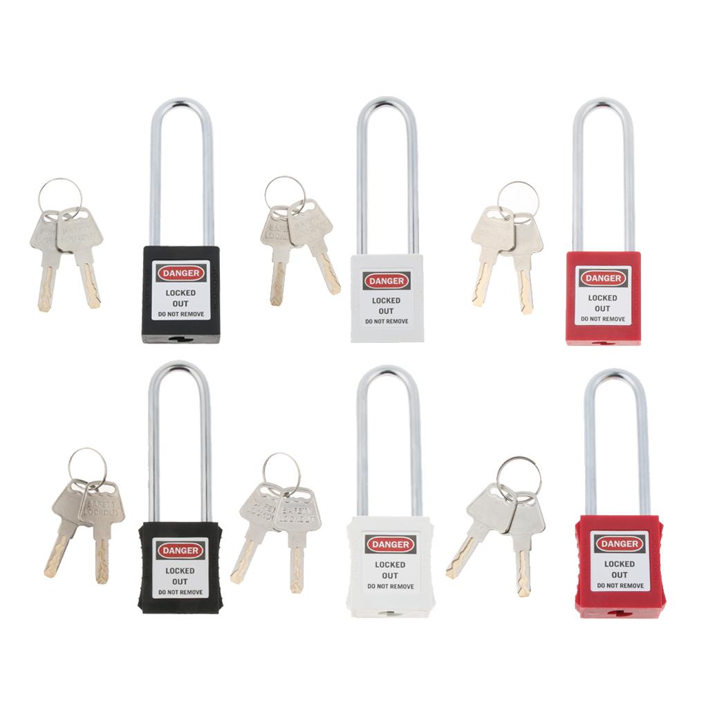 Safety Lockout Padlock Keyed Different PA and Stainless Steel with 2 Keys