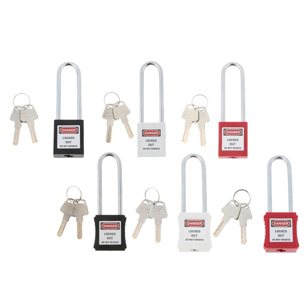 Safety Lockout Padlock Keyed Different PA and Stainless Steel with 2 Keys