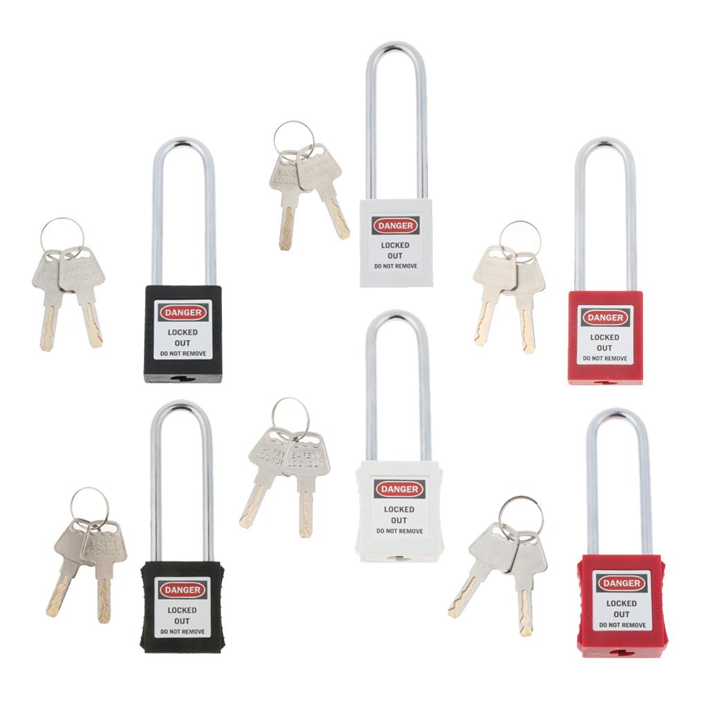 Safety Lockout Padlock Keyed Different PA and Stainless Steel with 2 Keys