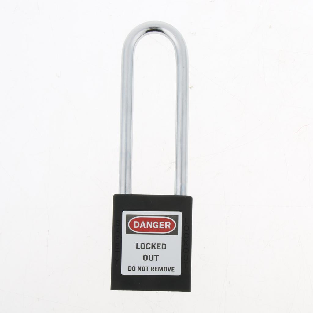 Safety Lockout Padlock Keyed Different PA and Stainless Steel with 2 Keys