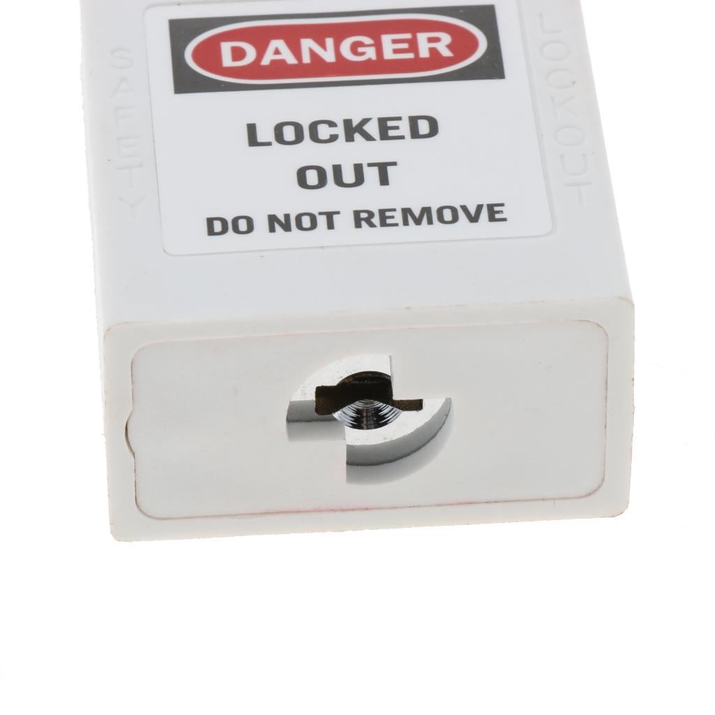 Safety Security Lockout Padlock Keyed Different, PA, Stainless Steel White