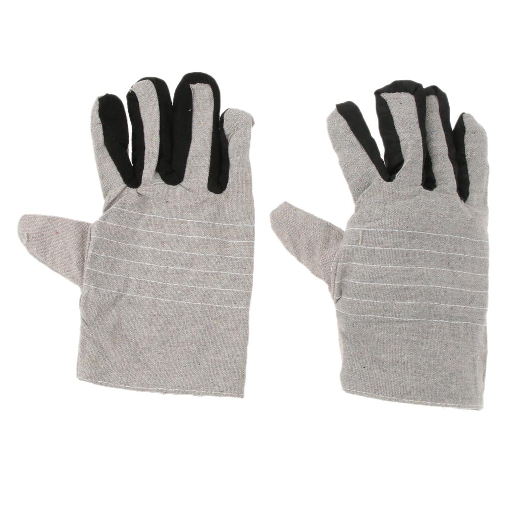 Canvas Safety Work Protective Gloves for Welding Workshop Carrying Repair