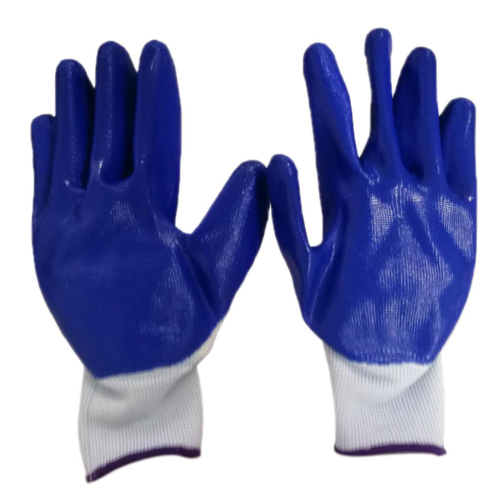 Seamless Nylon Knit Nitrile Coated Work Gloves, Garden Gloves, Multi Purpose A