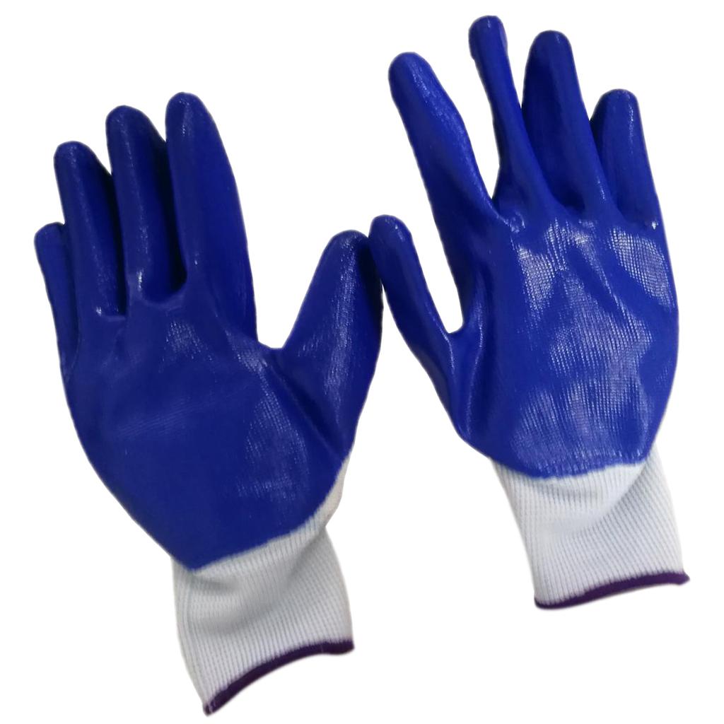 Seamless Nylon Knit Nitrile Coated Work Gloves, Garden Gloves, Multi Purpose A