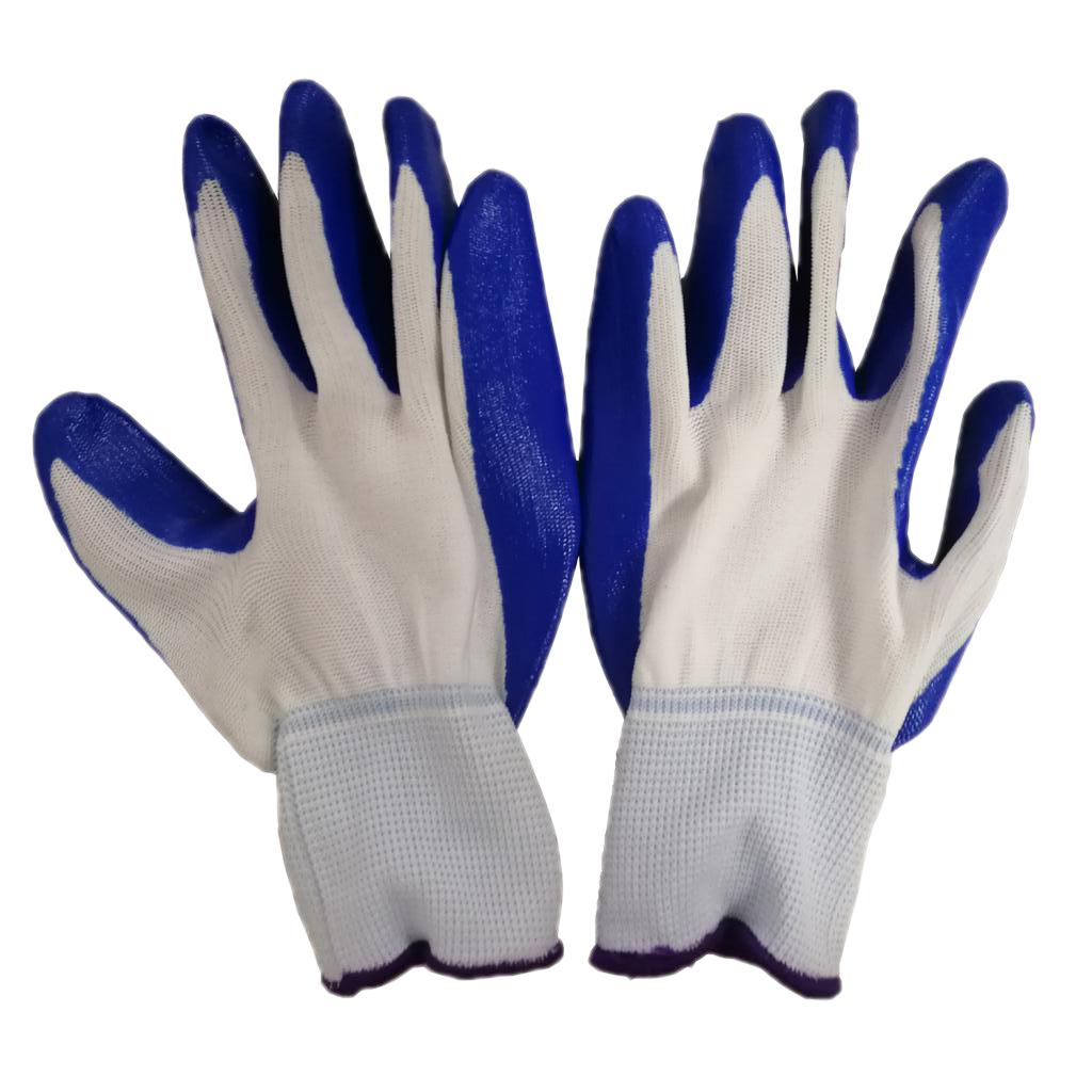 Seamless Nylon Knit Nitrile Coated Work Gloves, Garden Gloves, Multi Purpose A