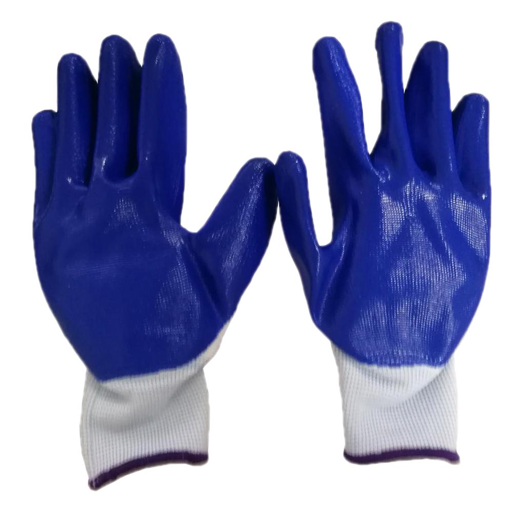 Seamless Nylon Knit Nitrile Coated Work Gloves, Garden Gloves, Multi Purpose C