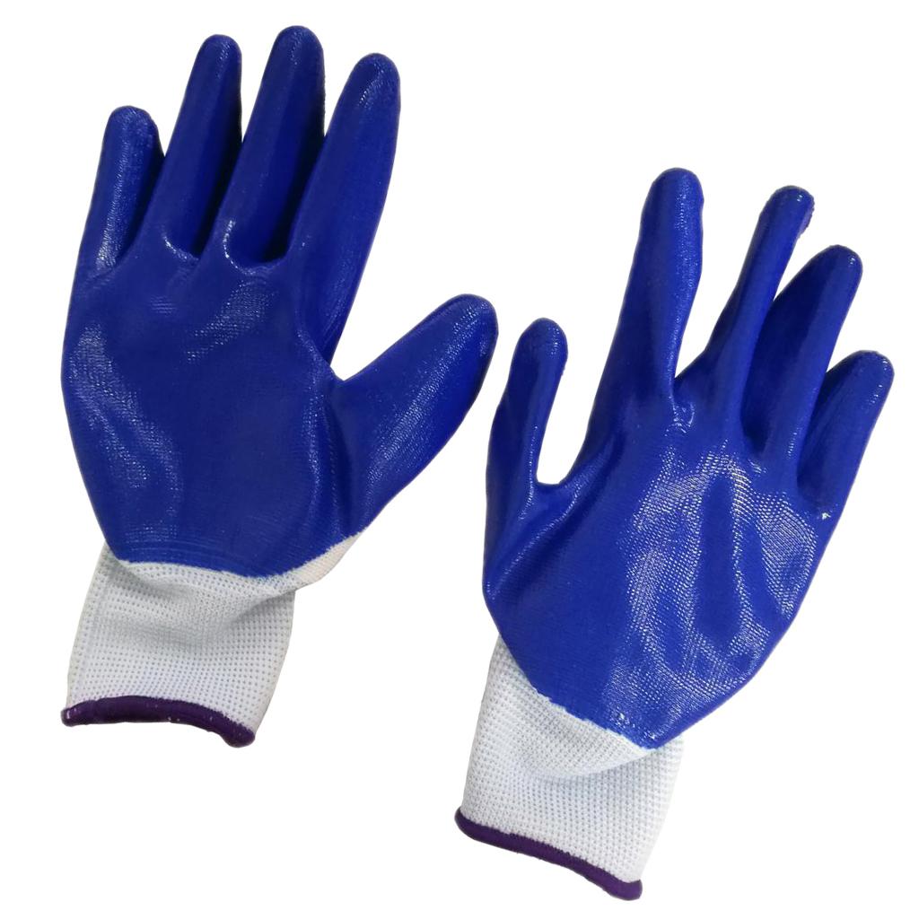 Seamless Nylon Knit Nitrile Coated Work Gloves, Garden Gloves, Multi Purpose C