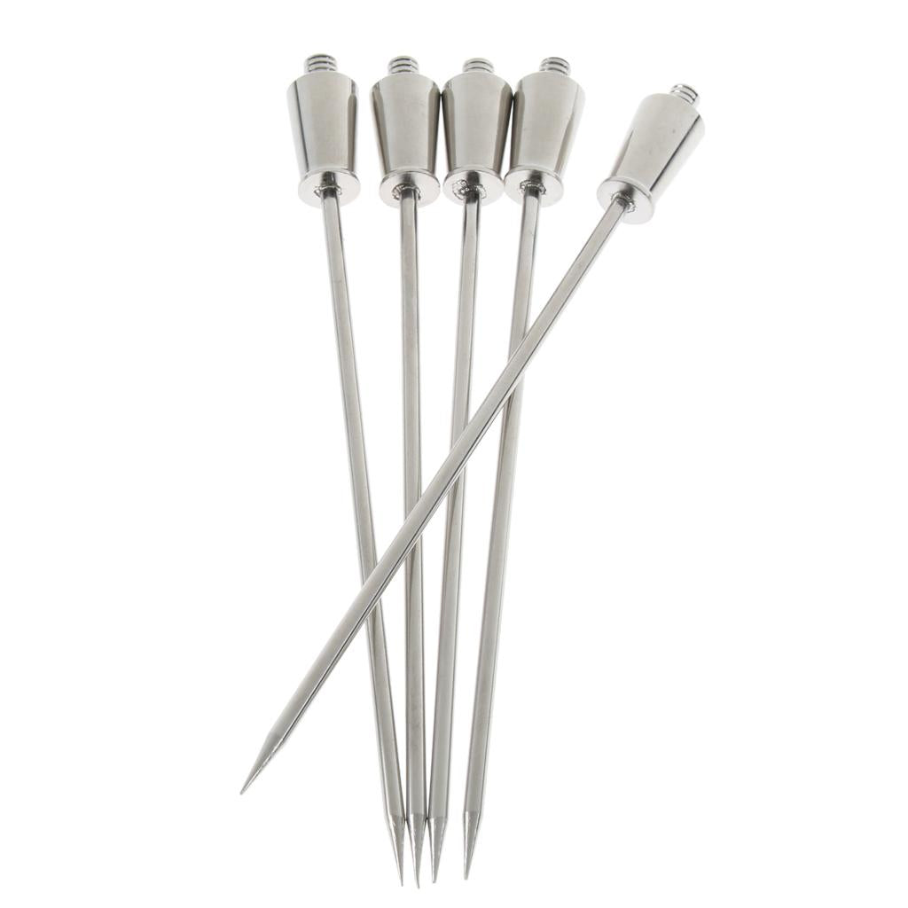 1Pc Stainless Steel Cocktail Pick Fruit Stick Martini Picks Home Bar Tool 1