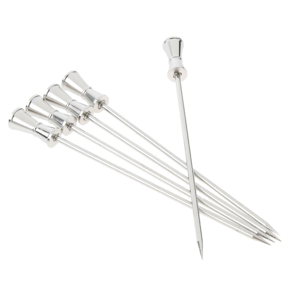 1Pc Stainless Steel Cocktail Pick Fruit Stick Martini Picks Home Bar Tool 5