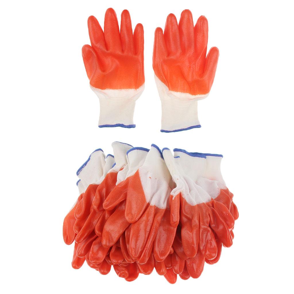 All Hand Coating Natural Rubber Glove Hand Protection 200mm 12Pairs