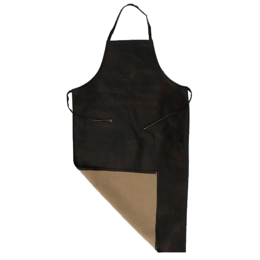Leather Waterproof Anti-Oil Apron Home Restaurant Kitchen Cooking 116*65cm