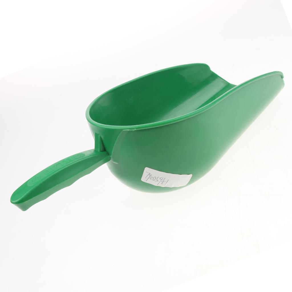 Medium Green Thick Pet Food Dry Food Scoop Plastic Feed Fodder Tool Shovel