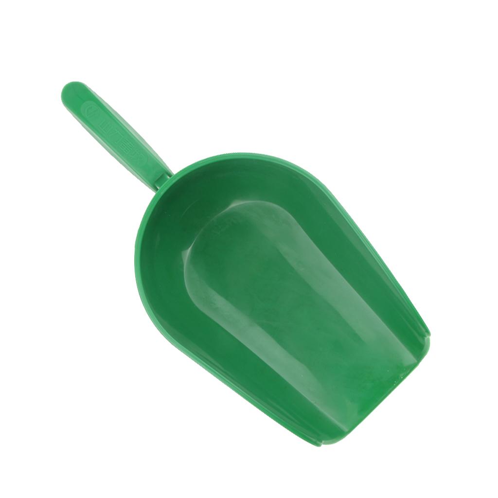 Medium Green Thick Pet Food Dry Food Scoop Plastic Feed Fodder Tool Shovel