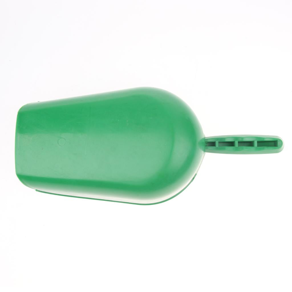 Medium Green Thick Pet Food Dry Food Scoop Plastic Feed Fodder Tool Shovel