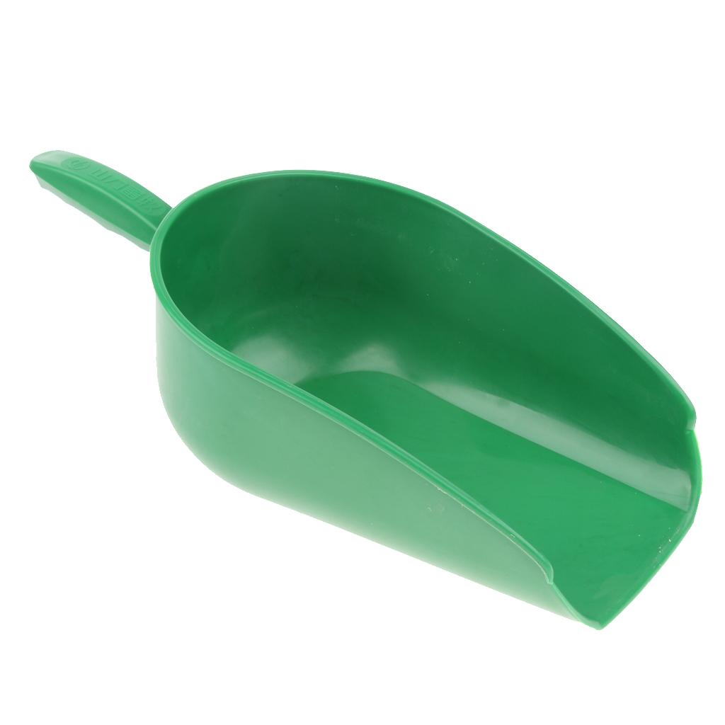 Medium Green Thick Pet Food Dry Food Scoop Plastic Feed Fodder Tool Shovel