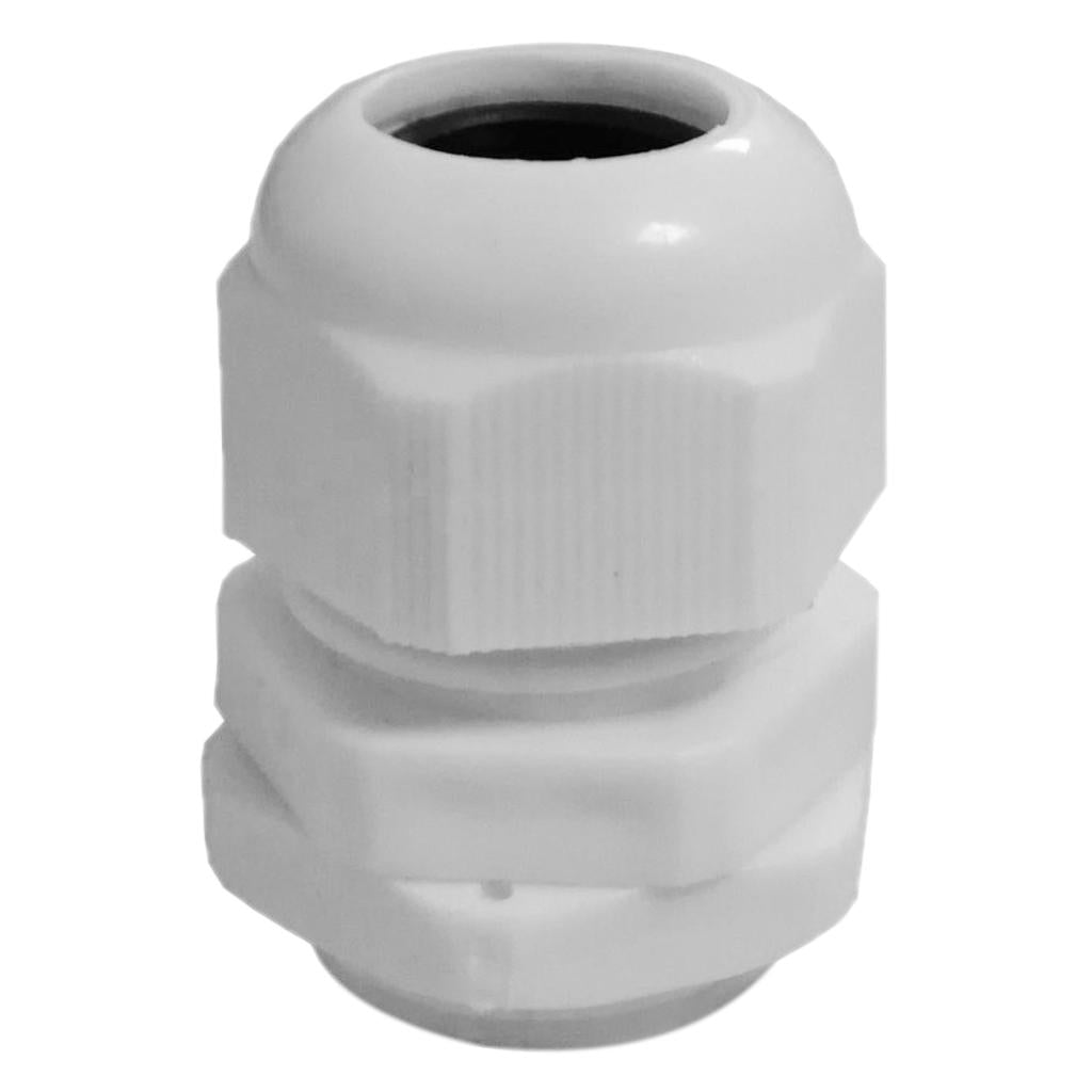 Waterproof IP68 Nylon Cable Gland Joints White Cord Connector PG 7