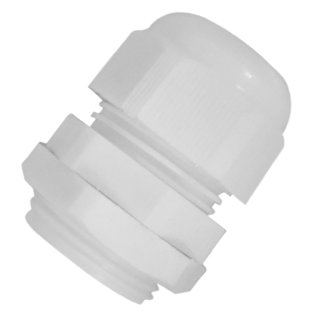 Waterproof IP68 Nylon Cable Gland Joints White Cord Connector PG 7