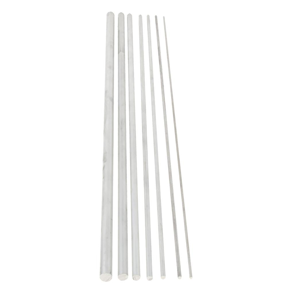 50cm x 6063 Aluminium Alloy Round Solid Rod Bar Shaft, Diam. 3mm