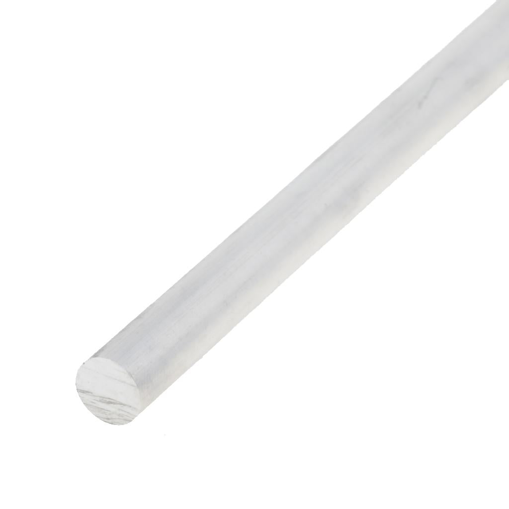 50cm x 6063 Aluminium Alloy Round Solid Rod Bar Shaft, Diam. 8mm