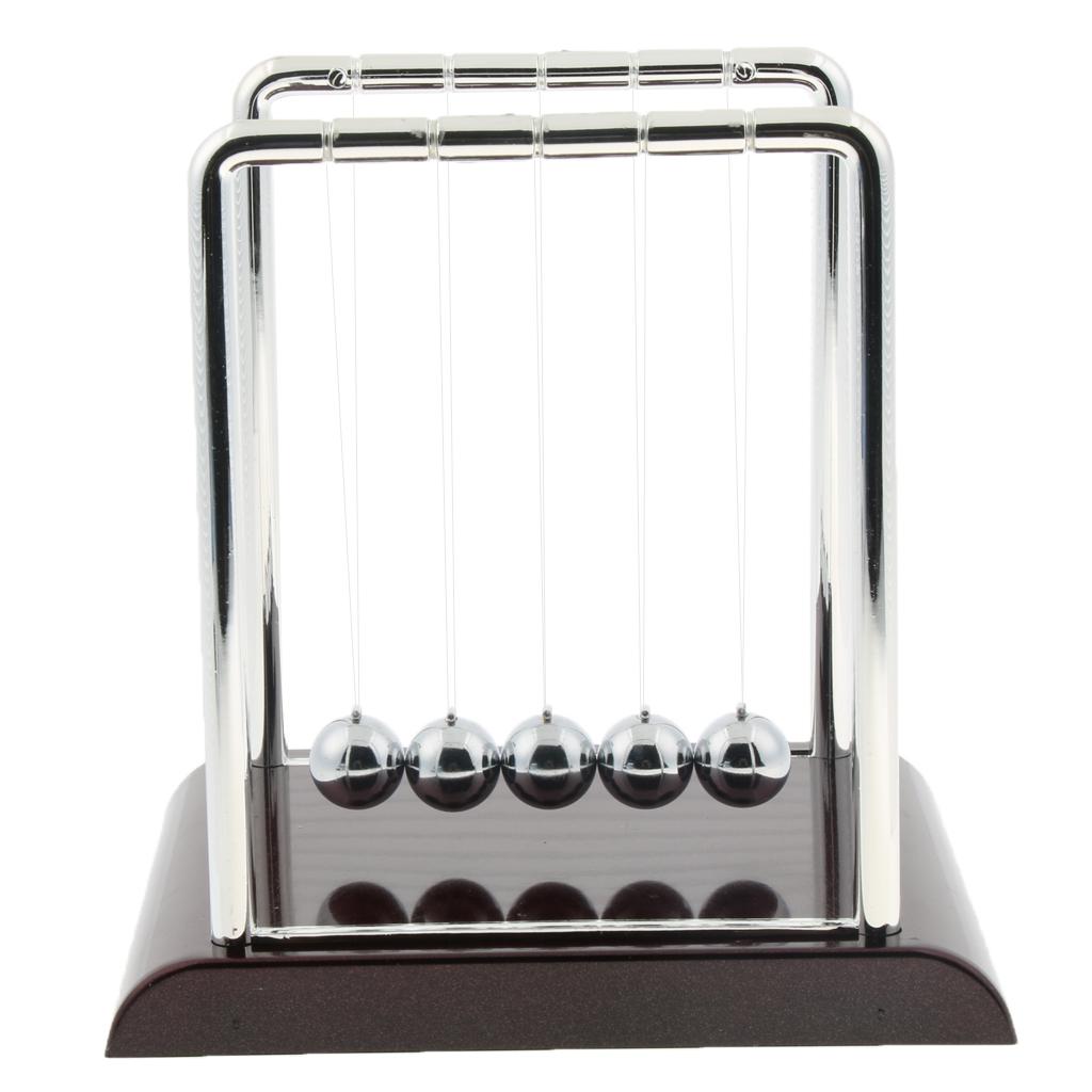 Square Newton's Cradle Balance Balls Physics Science Pendulum Toy Small