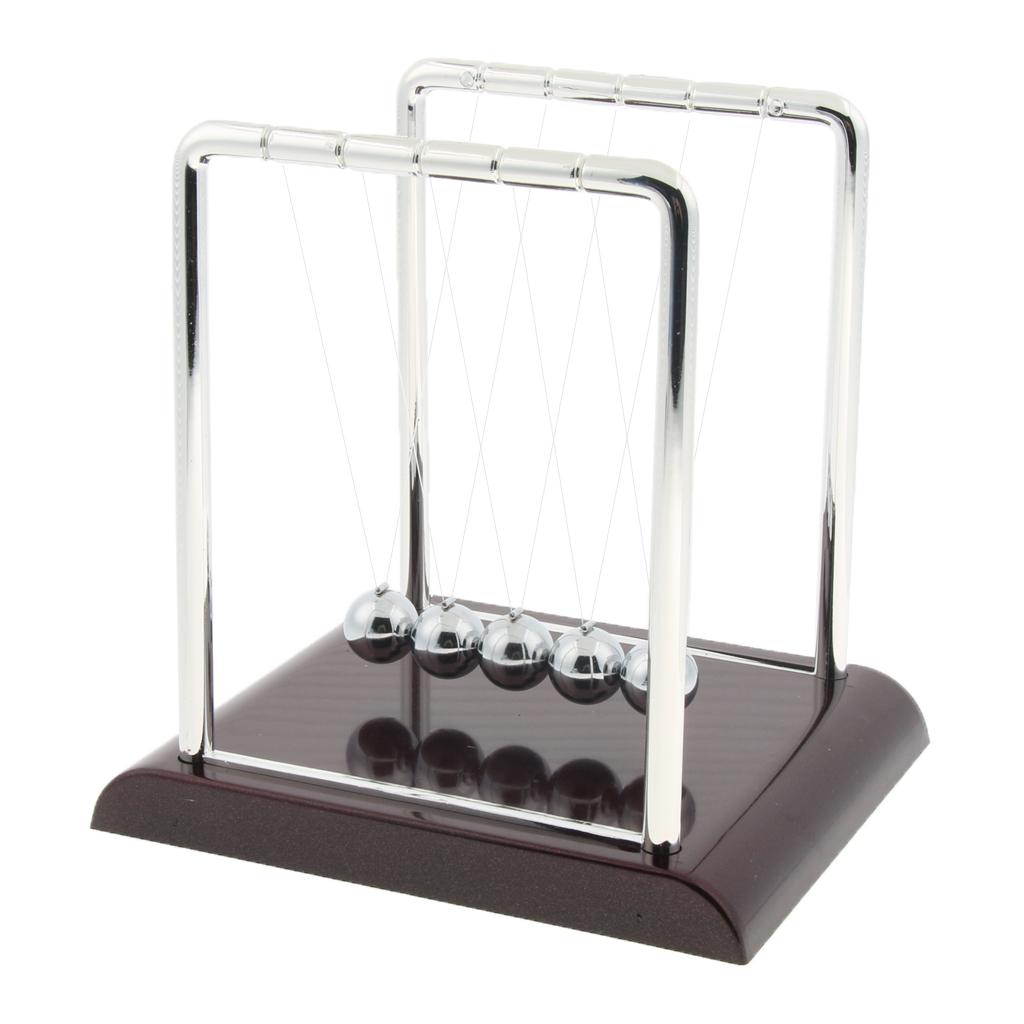 Square Newton's Cradle Balance Balls Physics Science Pendulum Toy Small