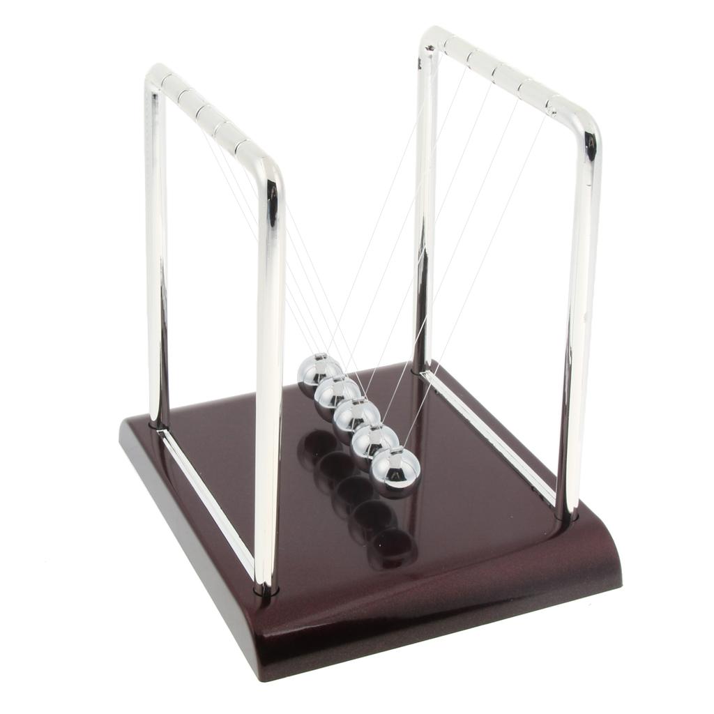 Square Newton's Cradle Balance Balls Physics Science Pendulum Toy Small