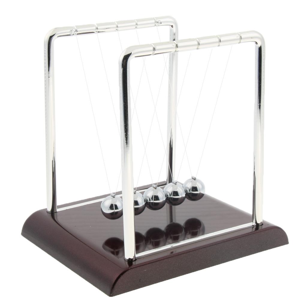 Square Newton's Cradle Balance Balls Physics Science Pendulum Toy Small