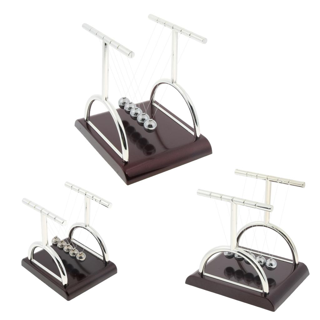 T-shape Newton's Cradle Balance Balls Physics Science Pendulum Toy Large