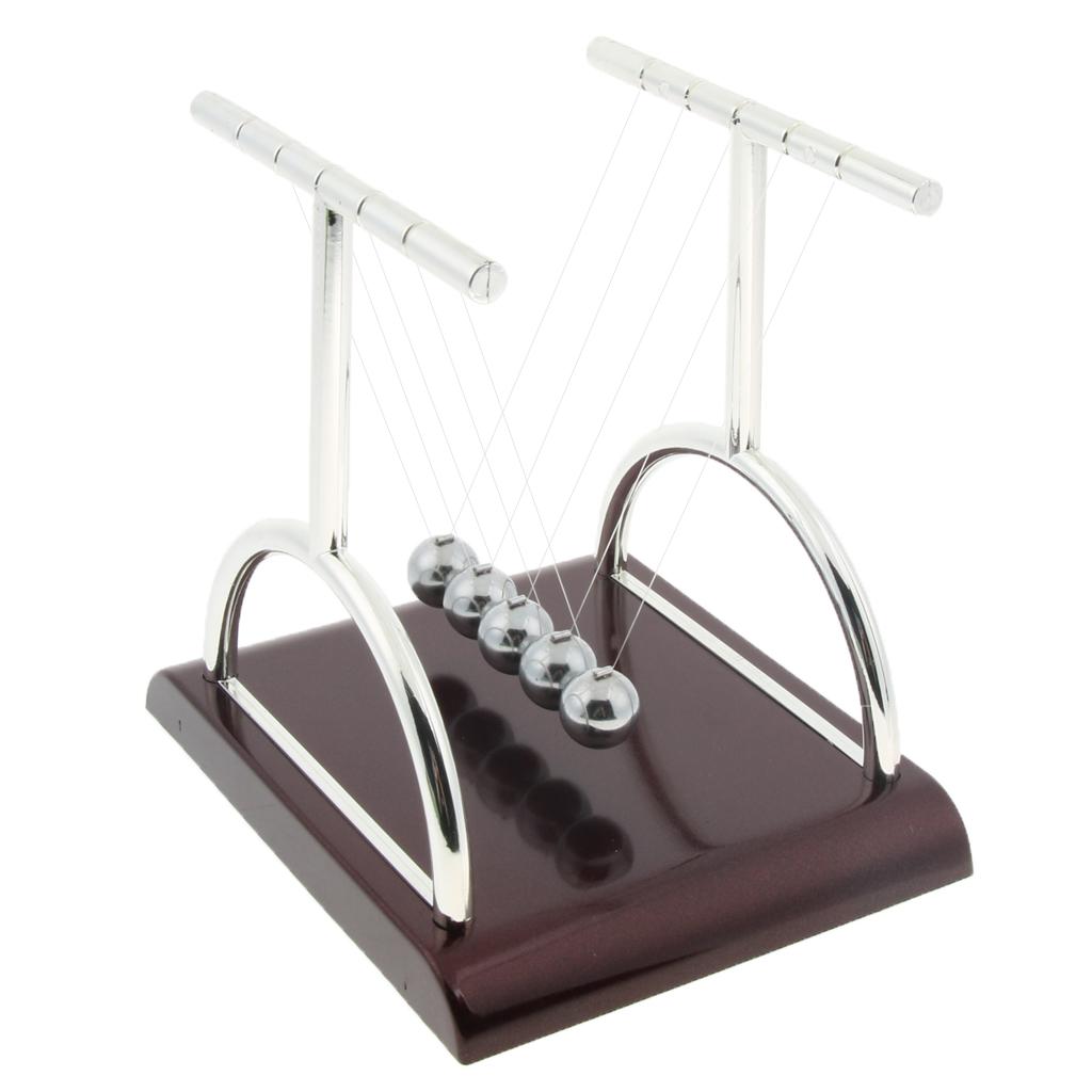 T-shape Newton's Cradle Balance Balls Physics Science Pendulum Toy Small