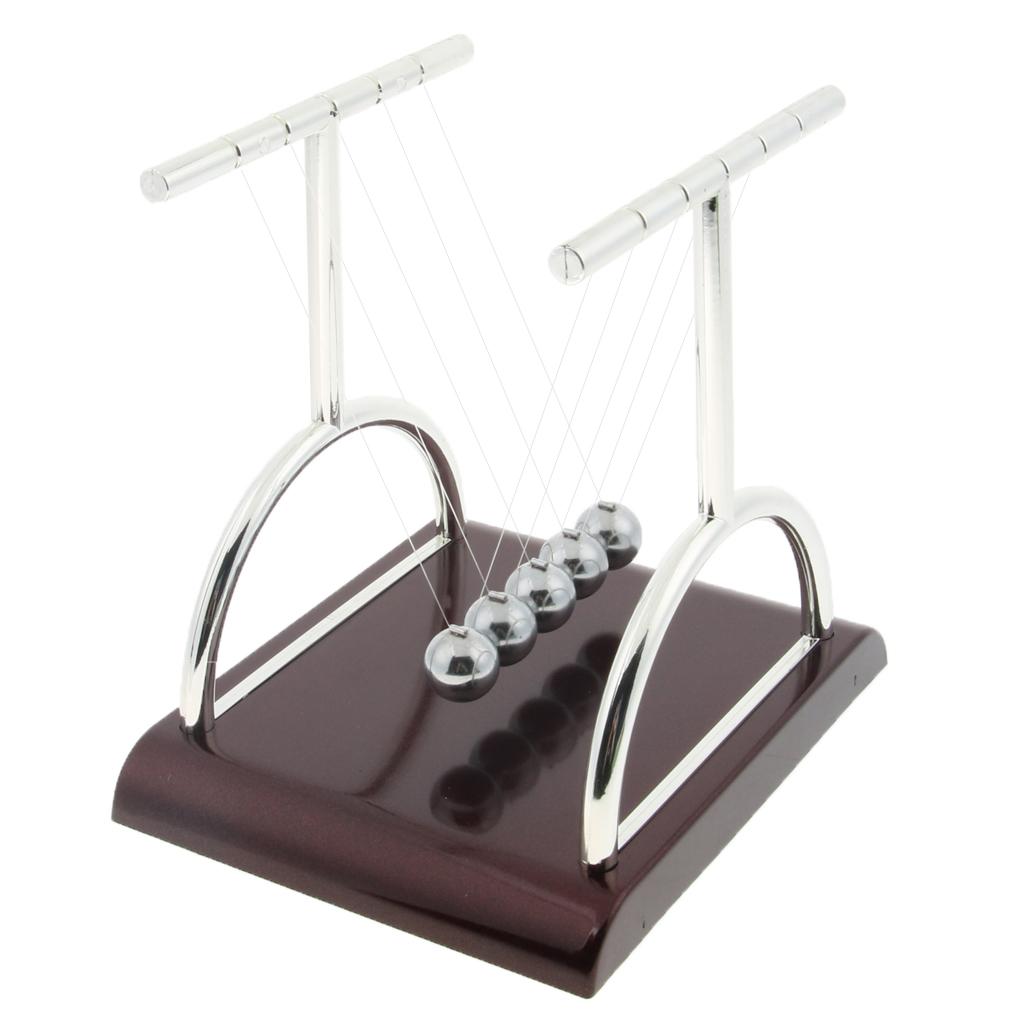 T-shape Newton's Cradle Balance Balls Physics Science Pendulum Toy Small