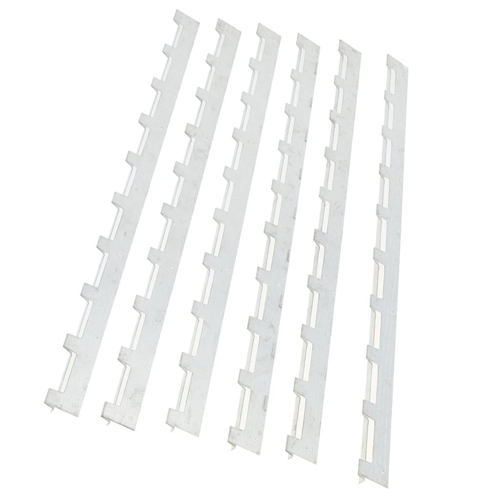 6 PCS Stainless Steel Beehive Castellated Frame Spacer End Hold for Beekeeper