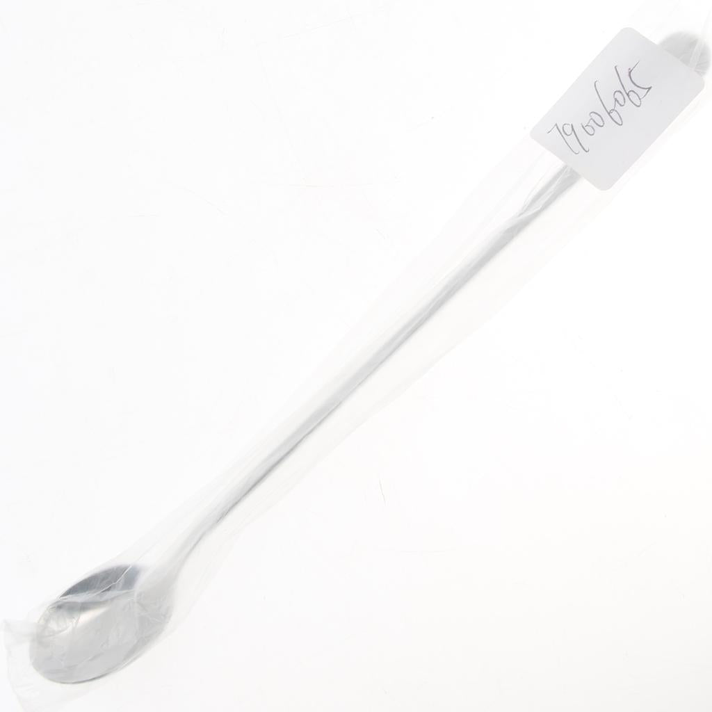 Stainless Steel Long Handle Spoon Set Mixing Spoon Coffee Tea Spoon  Silver